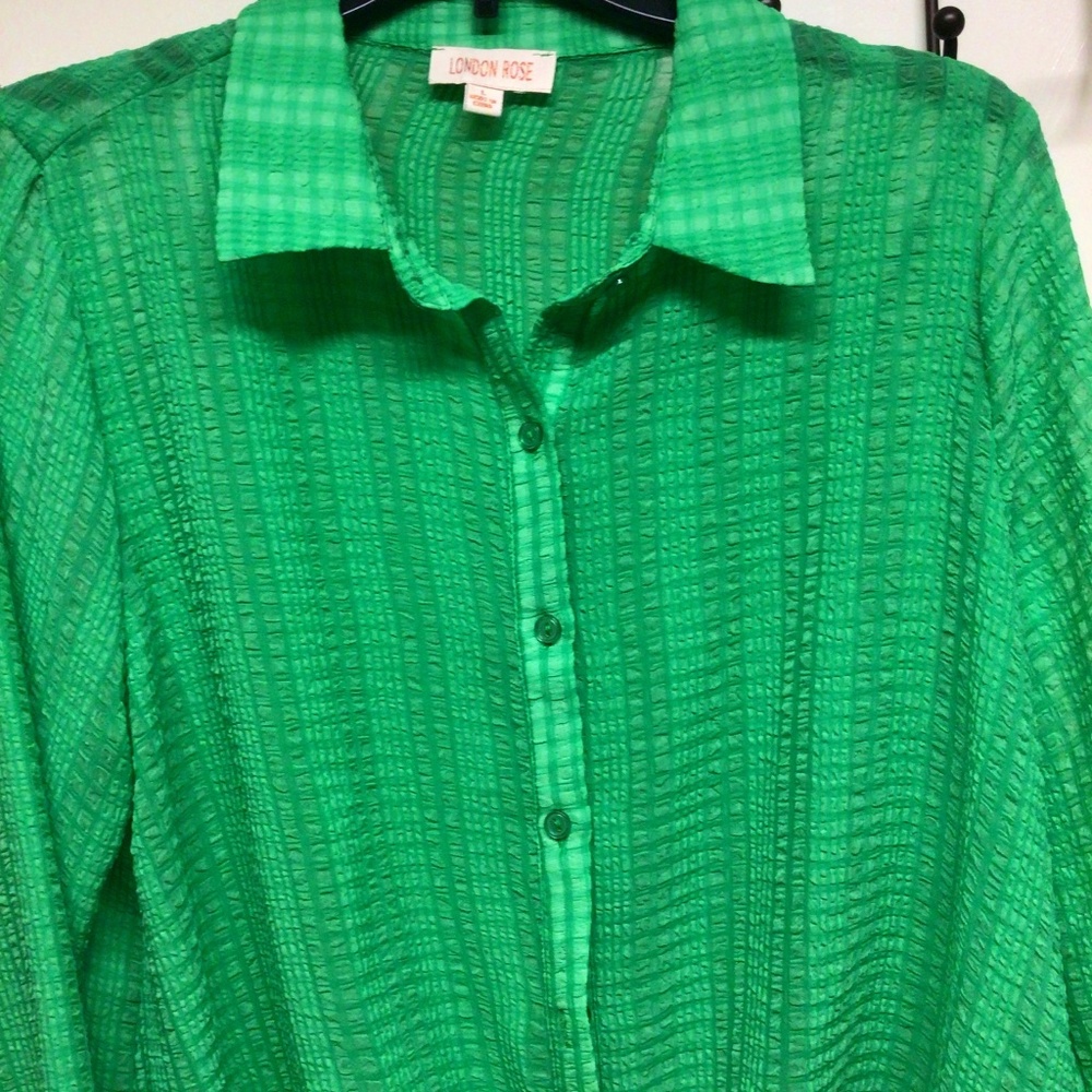 Green button up top